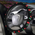 Automotive Cherry Car Accessory Embroidery Cute Women Handmade 15 inch Car Steering Wheel Cover (Green)...