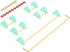 DUROCK Stabilizer V2, Screw in Stabilizers with 2u 6.25u 7u Wires, PCB Mount Keyboard Stabilizers for Mechanical Keyboards (V2 Teal 80% Kit)...