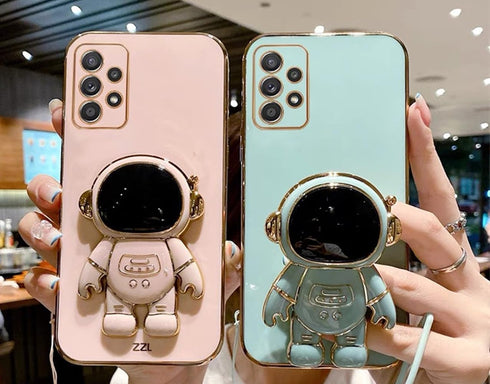 for Gabb Phone 3 Pro Case Cute Hidden Astronaut Kickstand,Gabb Phone 3 Pro Phone Case Soft TPU Bumper Camera Protection Folding Bracket Cover for ...
