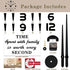 VANGOLD Wall Clock Oversized Wall Clocks for Living Room Decor, Decorative Wall Clocks Battery Operated (Black Home Decoration)...