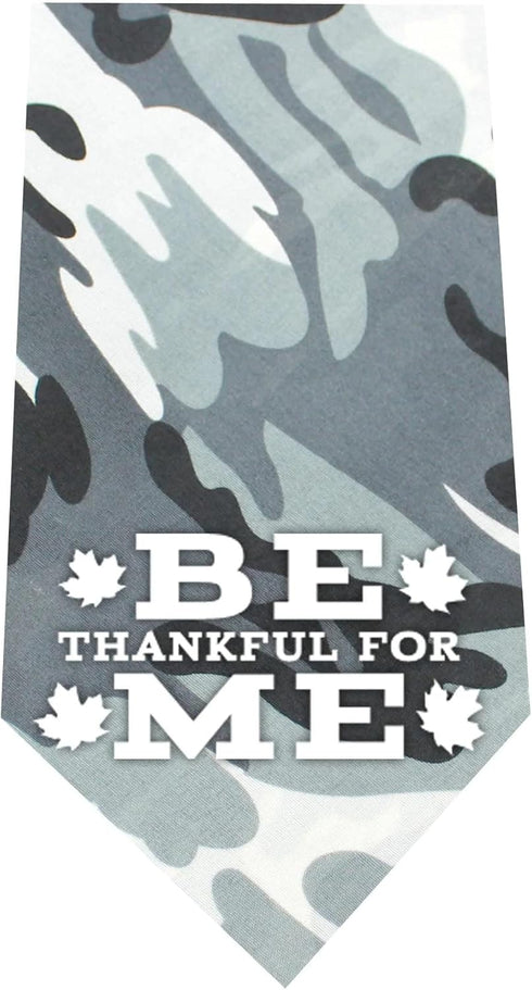 Mirage Pet Products Be Thankful for Me Screen Print Bandana, Large, Bright Pink...
