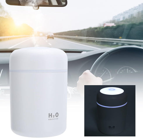 H2o Humidifier Colorful Cool Mini Humidifier, USB Personal Desktop Humidifier for Car, Office Room, Bedroom,etc. Auto Shut-Off, 2 Mist Modes, Supe...