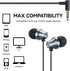 iRAG A101 Wired Earbuds Headphones for School Noise Isolating in-Ear Earphones with Microphone Remote with 3.5mm Plug in Audio Jack (Gun Metal)......