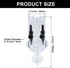4-Way Aquarium Air Check Flow Control Switch Gang Valve, Aquarium Accessories for Splitter, Tank, Pump(Clear, Black)...
