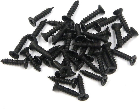 Geesatis Hanger Accessories 20 pcs Black Metal Keyhole Hangers for Mirrors Cabinet Picture Picture Box Audio Speaker Hanger Hook with Mounting Scr...