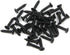 Geesatis Hanger Accessories 20 pcs Black Metal Keyhole Hangers for Mirrors Cabinet Picture Picture Box Audio Speaker Hanger Hook with Mounting Scr...