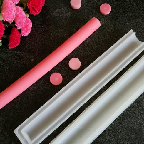 Justfund Round Shape Tube Column Silicone Soap/Candle Mold Embed Soap Making Supplies Tool Dia. 1inch...