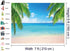 7x5ft Summer Beach Photography Backdrop Sea Ocean Palm Leaf Sand Beach Background Wedding Baby Shower Birthday Party Banner Supplies Photo Booth P...