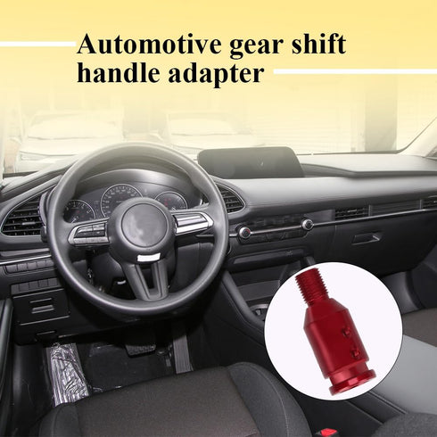 ASUBHA Gear Shift Knob Adapter, Aluminum Alloy Automatic Shifter Adapter, Universal Car Interior Accessories Shifter Knob Boot Retainer Gear Stick...
