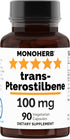 Trans-Pterostilbene 100 mg per Capsule - 90 Vegetarian Capsules...