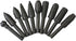 10pc 1/8''(3mm) Shank Carbon Steel Rotary Burr Rasp Set Wood Carving File Rasp Drill Bits for DIY Woodworking Wood Carving Polishing Grinding Engr...