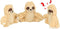 Interactive Squeaky Dog Toy, Replacement Animals Sloth Pack of 3...