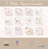 Papers For You - Scrapbooking Paper Kit in Portuguese | "A Day of Illusion Brown Haired Girl" Collection | Includes 12 Double Sided Papers with Va...