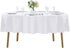 70 inch Round Tablecloth Washable Polyester Table Cloth Decorative Table Cover for Wedding Party Dining Banquet?70 inch,White?...