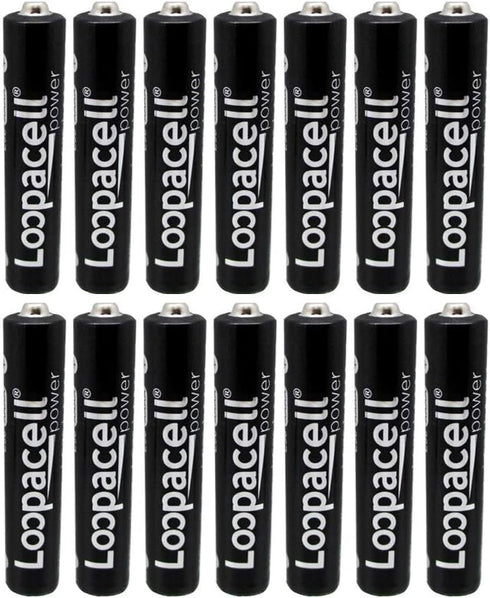 14 Pack of Loopacell AAAA Alkaline Batteries. Fits Streamlight Flashlights......