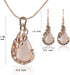 Vintage Black Paint Charming 18K Gold Peacock Jewelry Sets Women Crystal Necklace Earrings...
