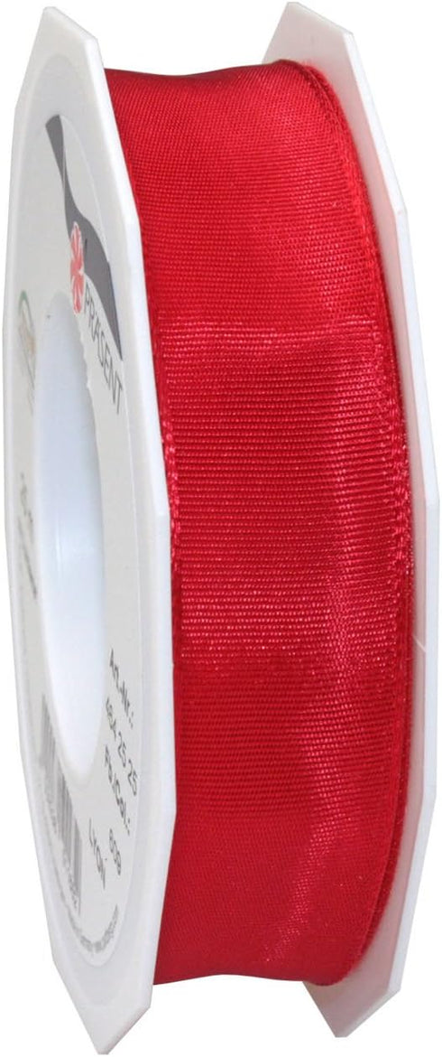 Morex Ribbon French Wired Lyon Ribbon, 1-Inch by 27-Yard Spool, Red (46425/25-609)...