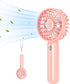 Portable Mini Fan, HandHeld Small Personal Battery Operated Fan Quiet usb Rechargeable 3 Speed makeup Lash Fan for Outside Travel Patios Indoor Sh...