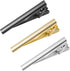 Mens Tie Bar Clip 2.1 Inch, Silver-tone, Black, Gray...