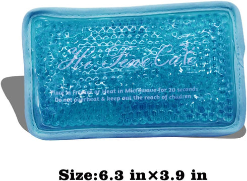 Gel Beads Ice Pack, Hot Cold Pack, Reusable Ice Pack, for Injury, Swelling, Pain Relief, Knee, Shoulder, Foot, Ankle, Neck, Hip, Elbow, Back, Wisd...