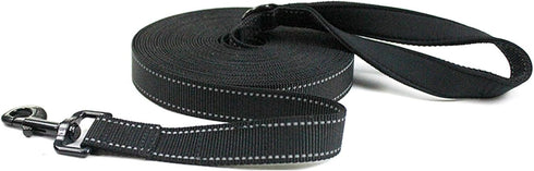 MODUS Reflective Leash for Dogs, Double-Sided Nylon Dog Training Leash with Comfortable Padded Handle, 6.6FT/15FT Traction Rope for Small Medium L...