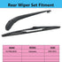 Rear Wiper Blade Arm Set Replacement for Toyota Prius 2010-2015 Back Glass Wipers, Factory OE Style Rear Windshield Wiper Arm & Wiper Blade 852414...