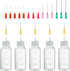 30ml Precision Tip Applicator Bottle, with Blunt Tip Needle and Cap, 18G 20G 25G Needle Tip Squeeze Bottle, Oil Dropper Bottle, Glue Bottles with ...