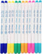 12 Pieces Disappearing Ink Pen Fabric Pen 6 Color Water Erasable Pen Fabric Marker for Sewing Embroidery Supplies DIY Tracing Tools...