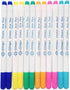 12 Pieces Disappearing Ink Pen Fabric Pen 6 Color Water Erasable Pen Fabric Marker for Sewing Embroidery Supplies DIY Tracing Tools...