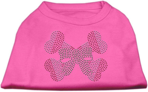Mirage Pet Products 10-Inch Candy Cane Crossbones Rhinestone Print Shirt for Pets, Small, Baby Blue...