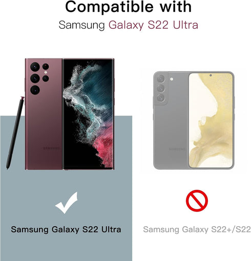 JETech Screen Protector for Samsung Galaxy S22 Ultra 5G 6.8-Inch with Camera Lens Protector, Flexible TPU Film, Fingerprint ID Compatible, HD Clea...