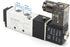 Baomain Pneumatic Solenoid Air Valve 4V110-06 DC24V 5 Way 2 Position PT1/8" Internally Piloted Acting Type Single Electrical Control...