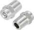 uxcell 304 Stainless Steel Pressure Washer Nozzle, 1/4NPT Thread Spray Tip, 0 Degree and 40 Degree, 1.2mm Orifice Diameter 1 Set...