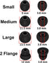 Compatible with Beats Flex Powerbeats Pro Ear Tips, 12 Pairs Double Flange L/M/S Replacement Silicone Ear Buds Earplug Gel Accessories for Compati...