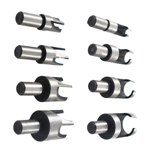 8-Pack Wood Hole Plug Cutter Set, High Carbon Steel Cutting Tools Cork Dowel Shank Drill Bit Knife, Fit for Woodworking Hole Saw Cutting 6MM 10MM ...