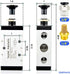 TAILONZ PNEUMATIC 3/8"NPT 5 Way 2 Position Air Hand Lever Operated Valve Pneumatic Solenoid Valve Manual Control Push-Pull 4R310-10...