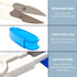4PCS Compact 4 Inch U Shaped Portable Scissors with Protective Safety Cover for Yarn, Cross-Stitch, Thread, Sewing - Ideal for Craft, DIY, Stitch ...