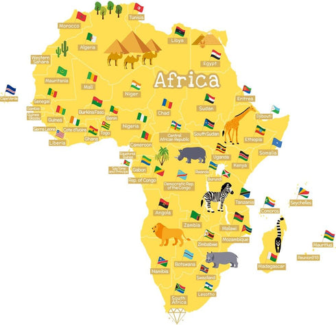 HomeEvolution Kids Educational Removable World Map Peel and Stick Large Wall Decals Stickers for Children Nursery Bedroom Living Room…...