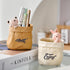 Cute Pen Holder for Desk,Creative Cute Pet Pencil Holder,resin material, Nordic Retro Style Pen Organizer for Desk, Makeup Brush Organizer (Rabbit...