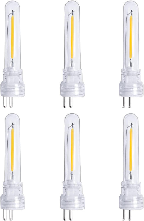 String Lights Replacement LED Bulb Filament 6 Packs, 2700K Warm White, S14 Light Bulb Accessories, Shatterproof Waterproof and Dimmable...