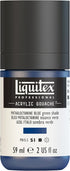 Liquitex Professional Acrylic Gouache, 2-oz (59ml) Bottle, Phthalocyanne Blue (Green Shade)...