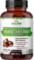 Zazzee Extra Strength Horse Chestnut 10:1 Extract, 3000 mg Strength, 20% Aescins, 4 Month Supply, 120 Vegan Capsules, Concentrated and Standardize...