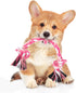 Dog Rope Toys, 3 Knots Chew Rope Toy for Medium and Small Dogs, Natural Cotton Dog Pull Rope for Tug of War and Teeth Cleaning (Pink)...