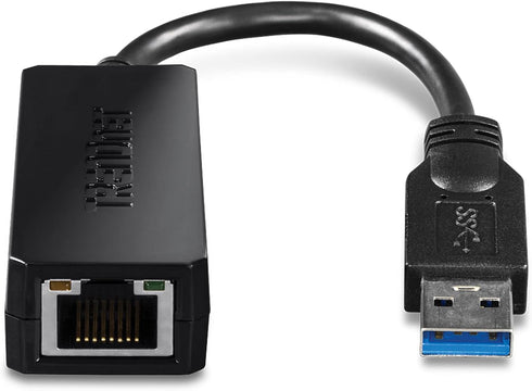 TRENDnet USB 3.0 to Gigabit Ethernet Adapter, Full Duplex 2Gbps Ethernet Speeds, Up to 1Gbps, USB to Gigabit Ethernet Adapter, USB-A, Windows Comp...