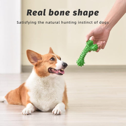 Dog Toys for Aggressive Chewers, Dog Chew Bones for Large Dogs, Chews Bones for Aggressive Chewers, Puppy Teething, and Medium-Sized Breeds (Blue,...