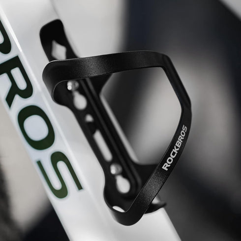 ROCKBROS Bike Water Bottle Holder Alloy Aluminum Bicycle Water Bottle Cage Brackets Bike Cup Holder for Road Mountain Bikes Black...
