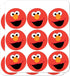 Sesame Street Elmo Face Planner Calendar Scrapbooking Crafting Stickers...