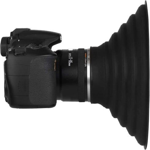 Lens Hood for Nikon Canon Pentax Sony 70-90mm Camera Lens, Ultimate Anti-Glass Anti-Reflective Silicone Collapsible Len Hood Take Reflection-Free ...