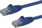 StarTech.com 10ft CAT6 Ethernet Cable - Blue CAT 6 Gigabit Ethernet Wire -650MHz 100W PoE RJ45 UTP Network/Patch Cord Snagless w/Strain Relief Flu...