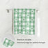 senya St. Patrick's Day Hand Towels, Green White Gingham Pattern St. Patrick's Day Shamrocks Highly Absorbent Hand Towels for Bathroom...